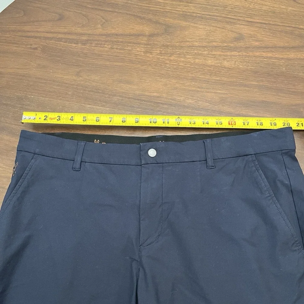 Psycho Bunny Men's Size 38 Blue Shorts Gold Leisure Graphic 9